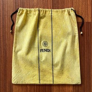 Vintage Fendi Drawstring Dust Bag Medium